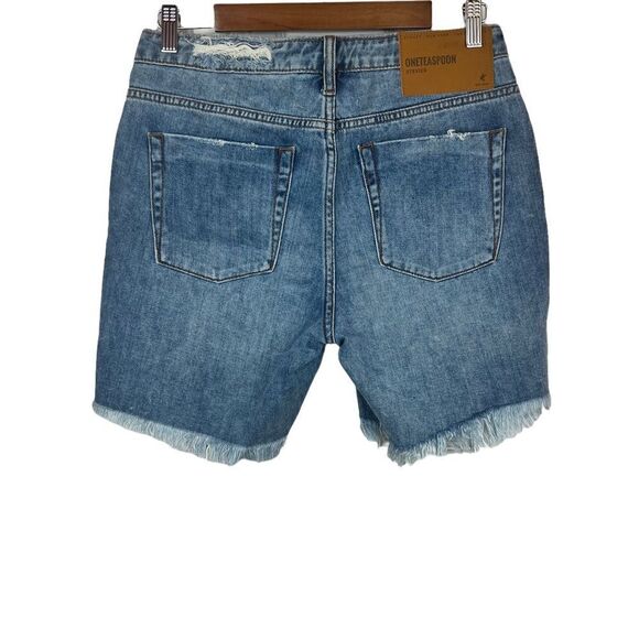 ONE TEASPOON Denim Shorts in Medium Wash Denim Size 26 - Picture 10 of 14